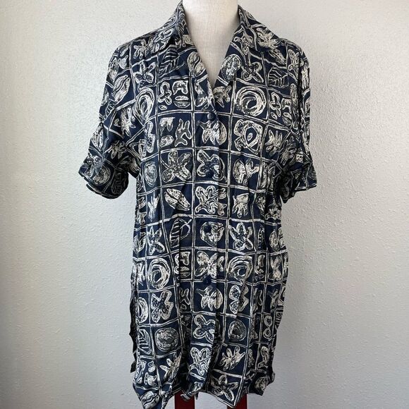 Rena Rowen for Saville Button Down Shirt Size 12 EUC - Picture 1 of 7